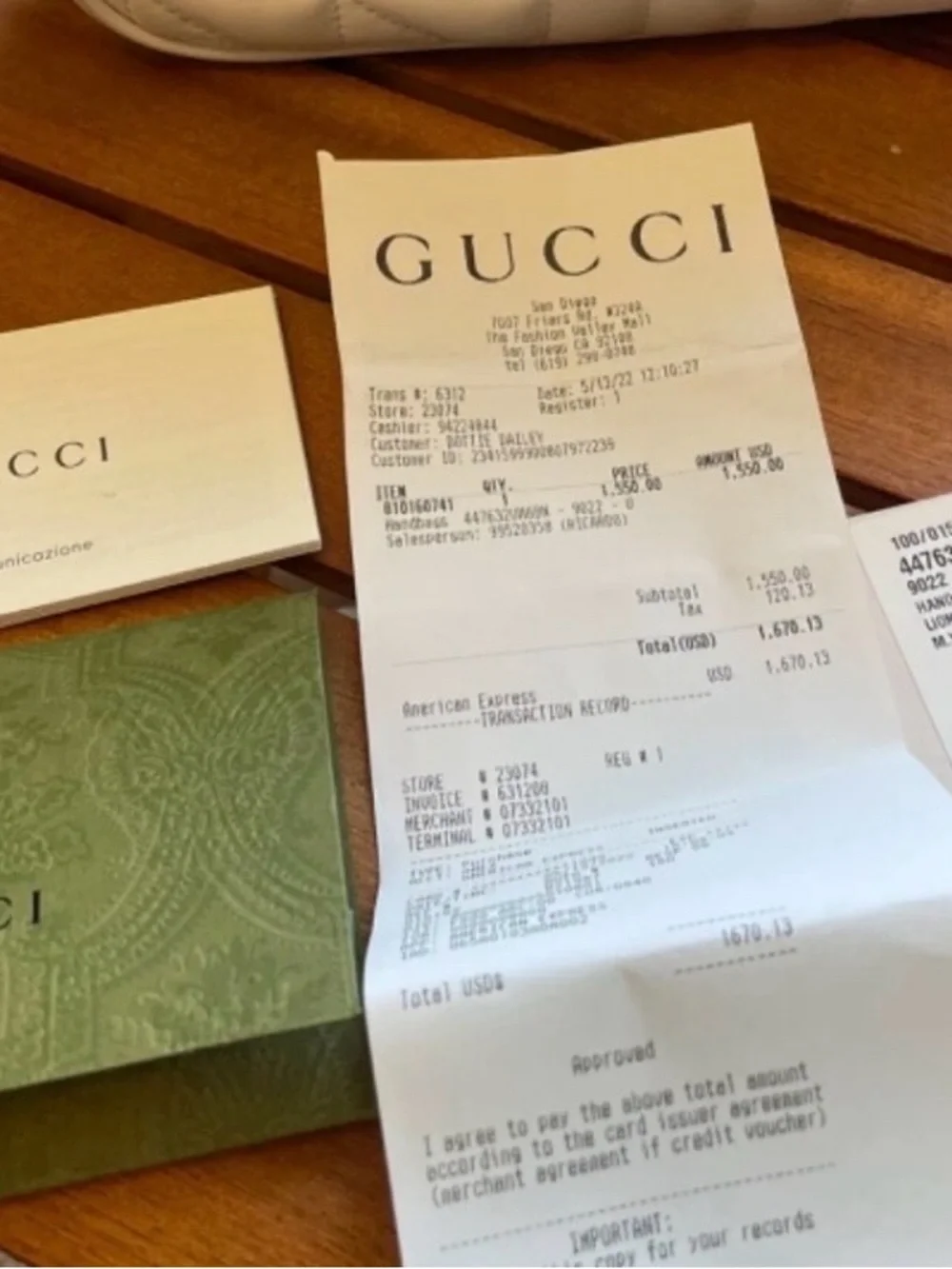 Gucci GG camera bag white